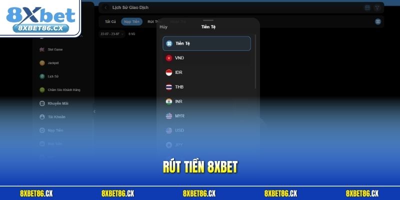 Rút tiền 8xbet